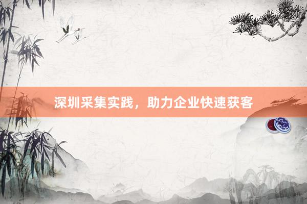 深圳采集实践，助力企业快速获客